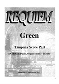Requiem Green - Timpani Score Part