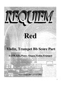 Requiem Red - Violin and Trumpet Bb, Parts