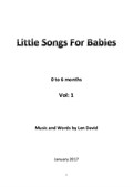 Little Songs for Babies. Vol:1