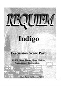 Requiem Indigo - Percussion Part