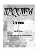 Requiem Green - Full Score