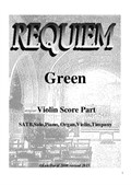 Requiem Green - Violin Score Part